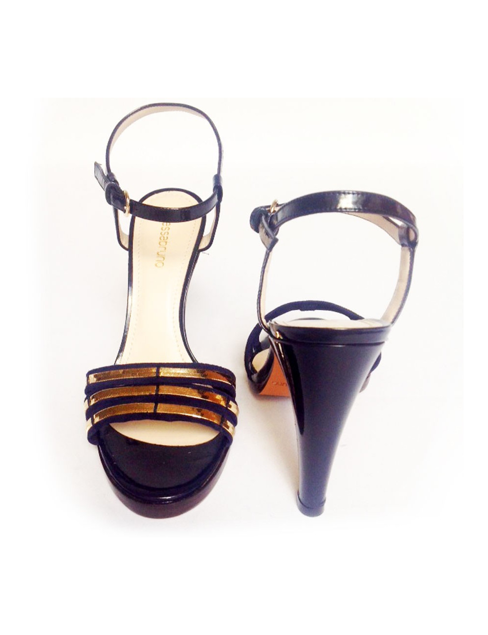 Sandales hautes bleu marine VANESSA BRUNO Taille 38