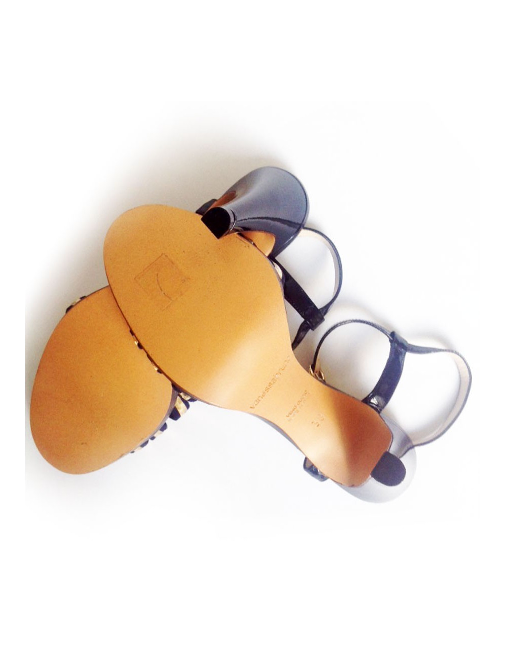 Sandales hautes bleu marine VANESSA BRUNO Taille 38