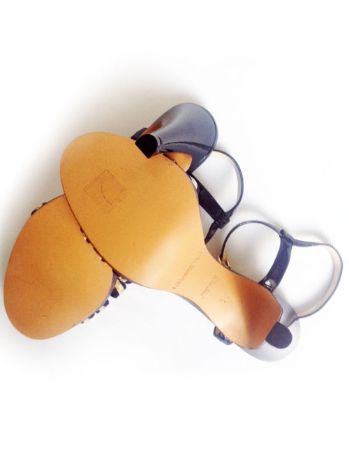 Sandales hautes bleu marine VANESSA BRUNO Taille 38