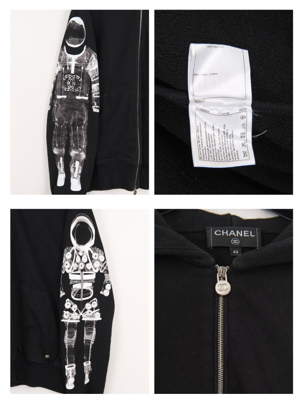 Sweat Hoodie Chanel Astronaute Runway 2017 T42