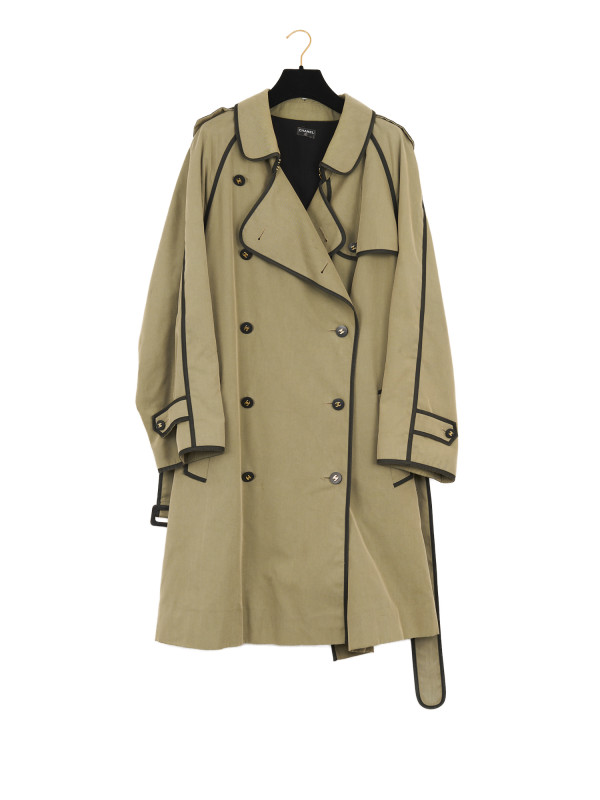 Trench Chanel kaki 1996-1998 T40 2