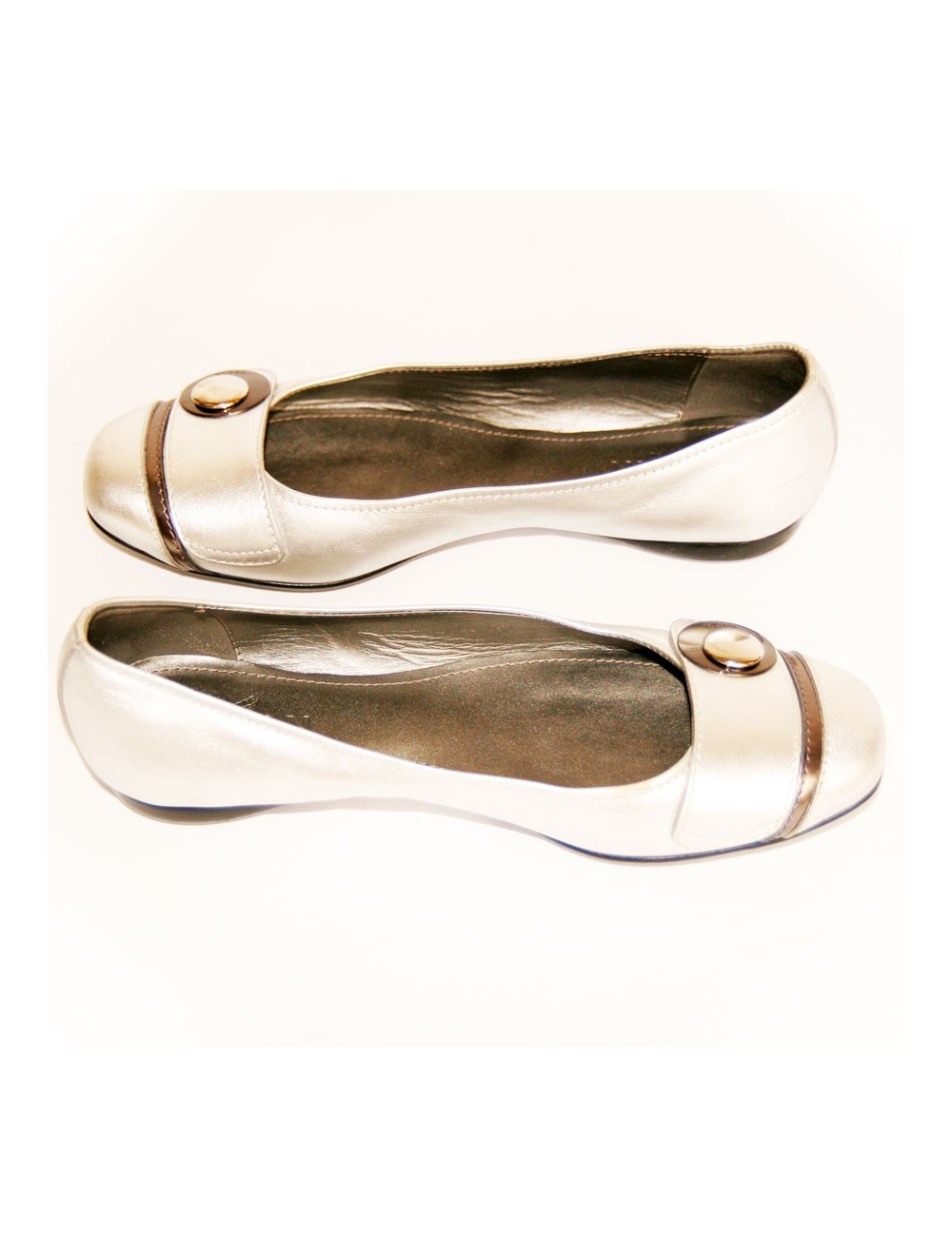 Ballerines argentées HOGAN Taille 37,5