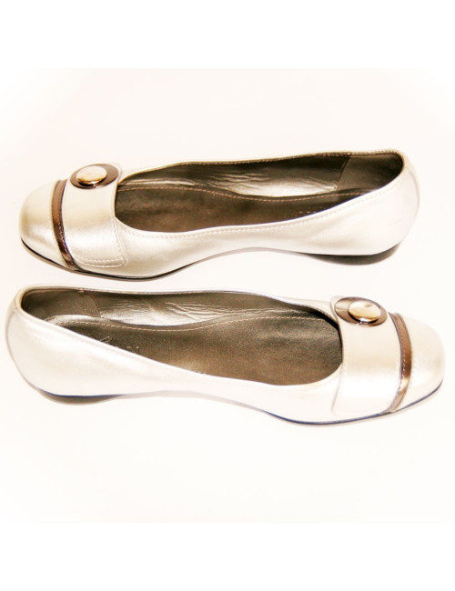 Ballerines argentées HOGAN Taille 37,5