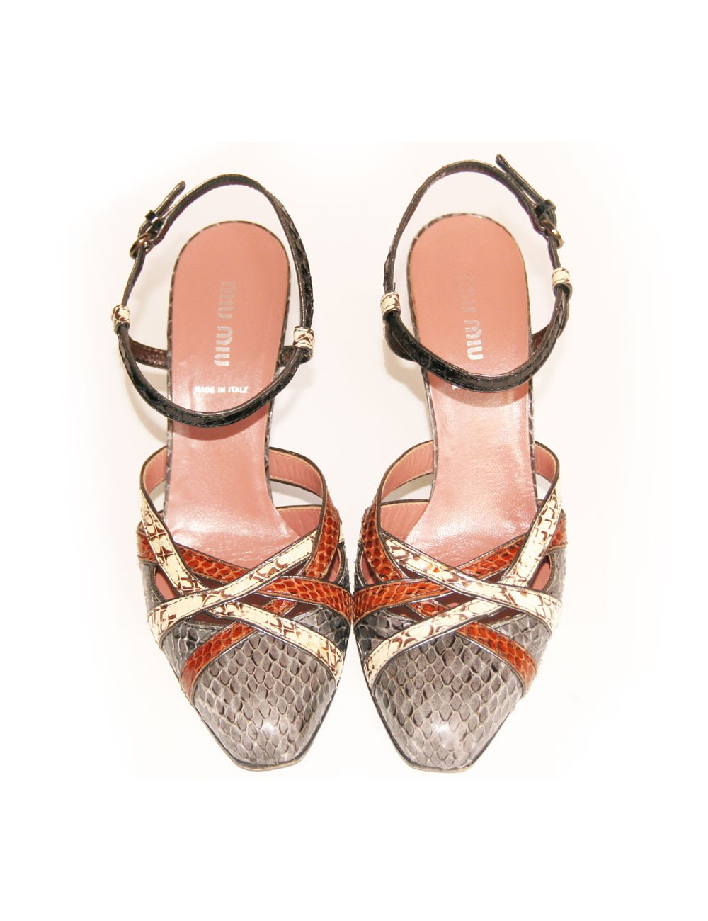 Escarpins en python MIU MIU Taille 38,5