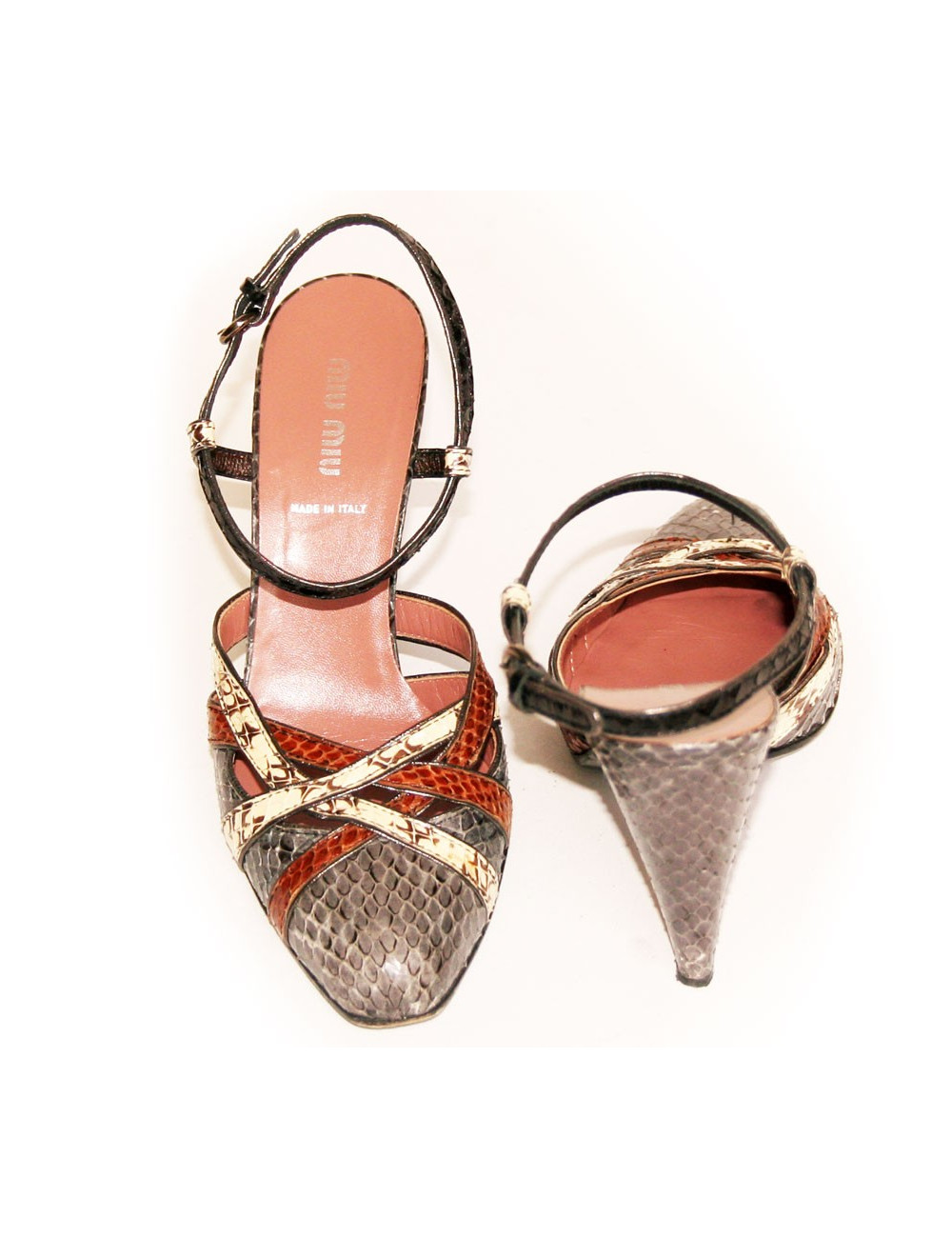 Escarpins en python MIU MIU Taille 38,5