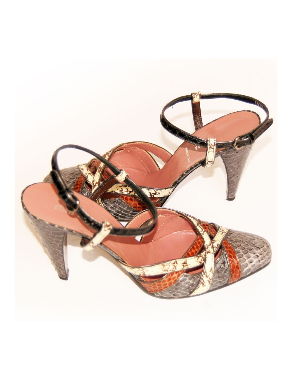 Escarpins en python MIU MIU Taille 38,5