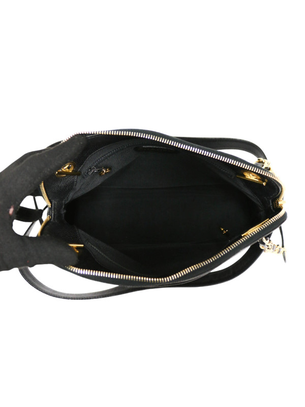 Sac porté épaule en caviar Chanel noir