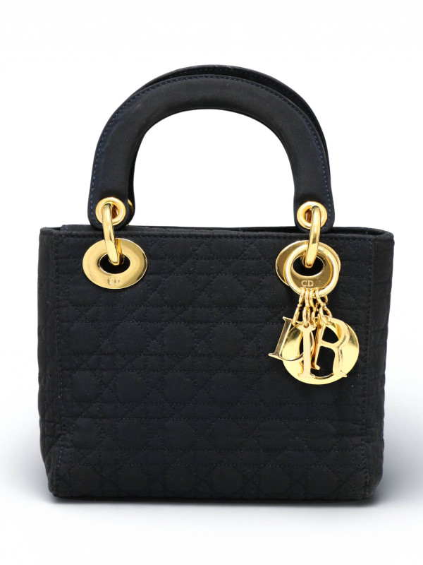 Mini Lady Dior Christian Dior toile noir