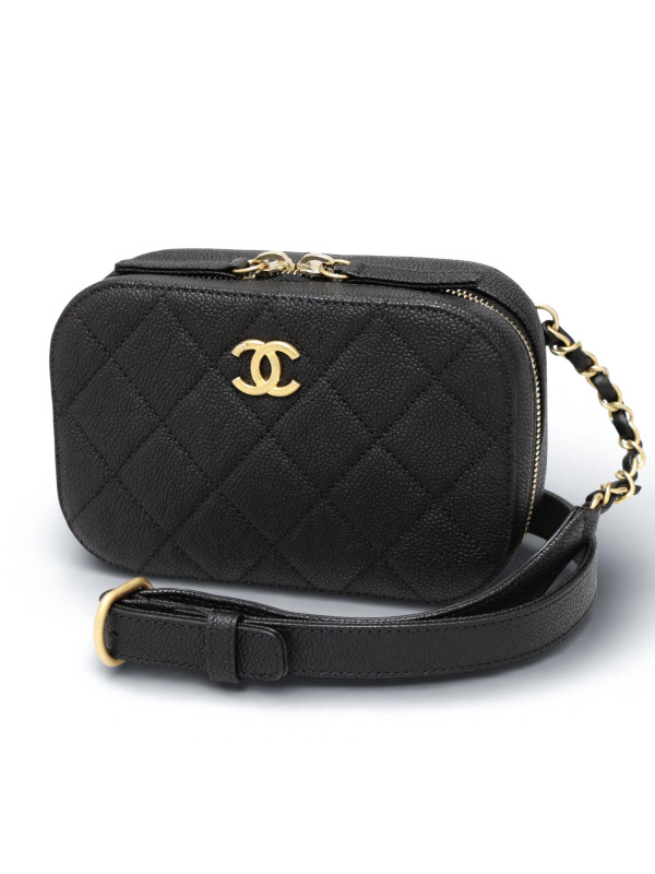 Ceinture pochette Chanel cuir caviar