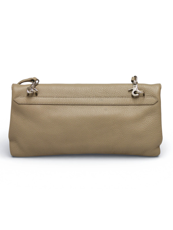 Sac Baleenciaga cuir grainé taupe