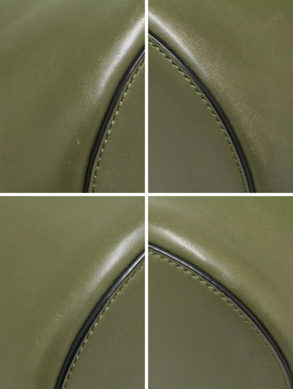 Sac seau Céline Nano cuir kaki