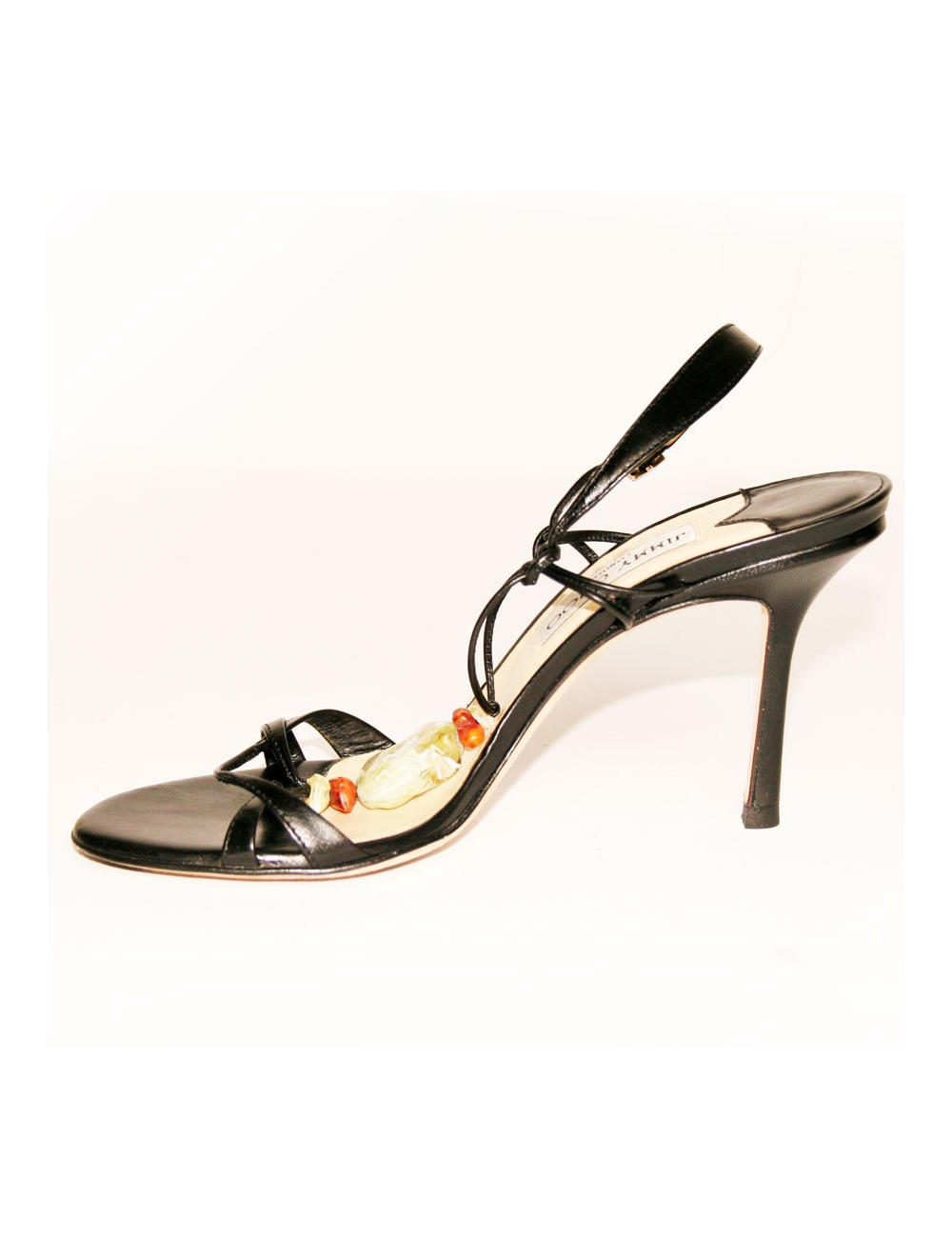 Sandales hautes JIMMY CHOO en cuir noir  T38