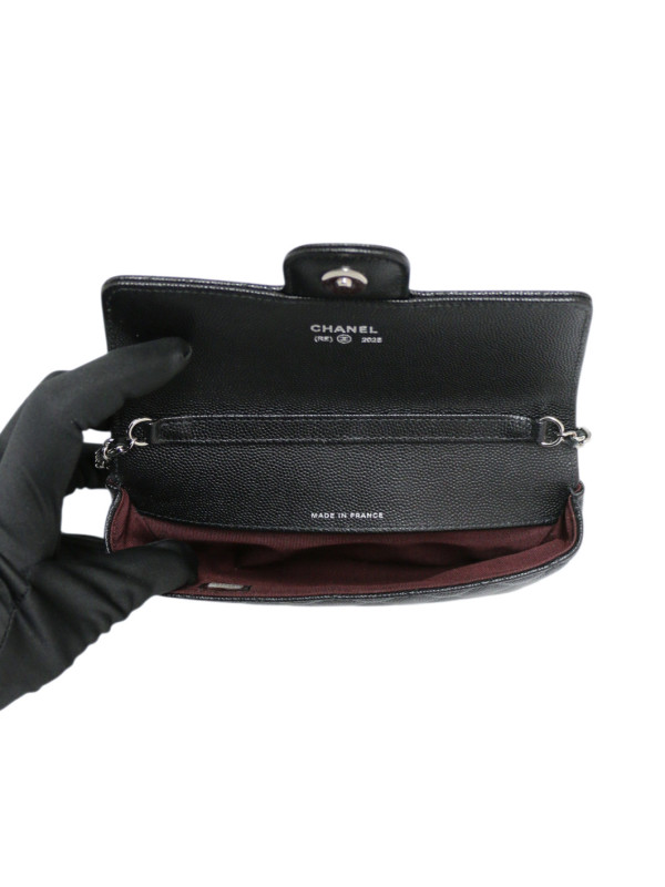 Mini sac Chanel cuir caviar