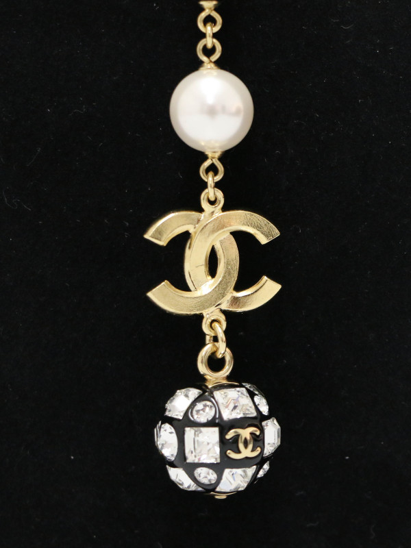 2024 Sautoir Chanel perles boule à facettes