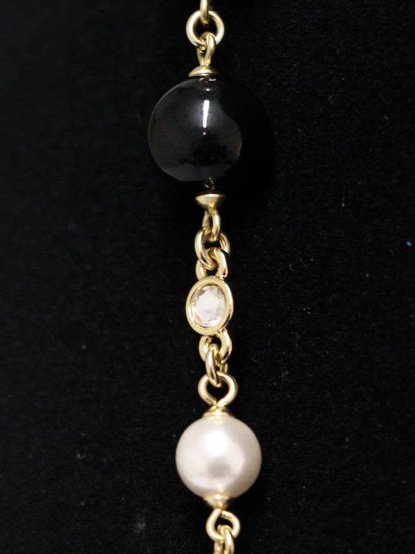 2024 Sautoir Chanel perles boule à facettes