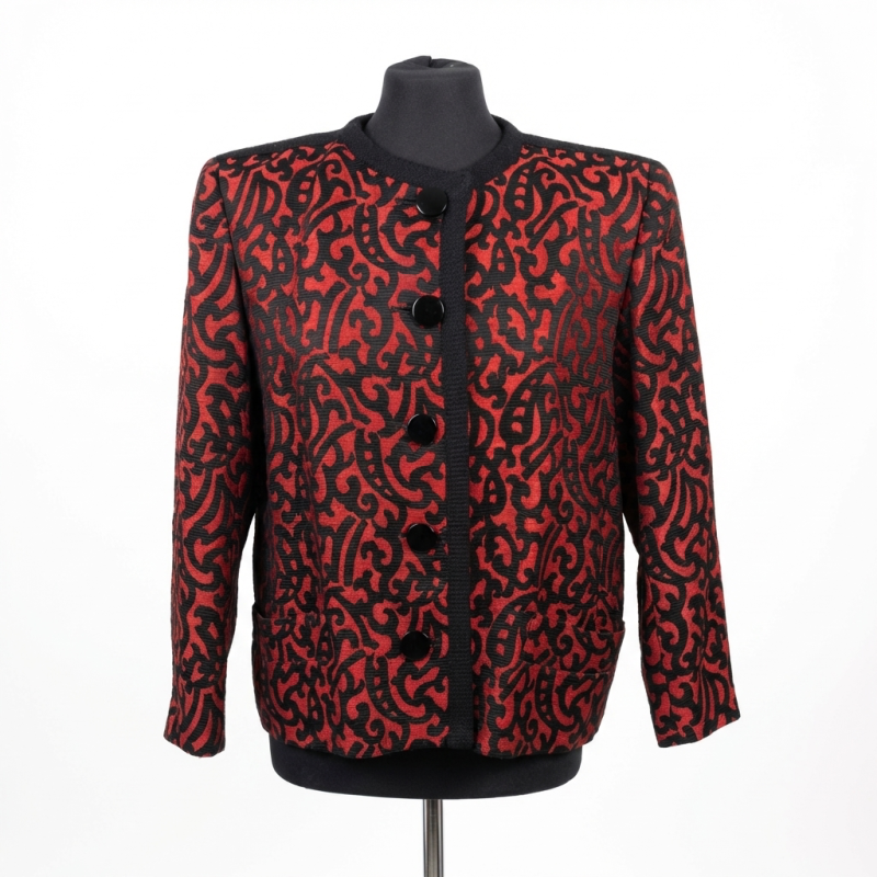 Veste YSL "Les Chinoises" rouge et noir
