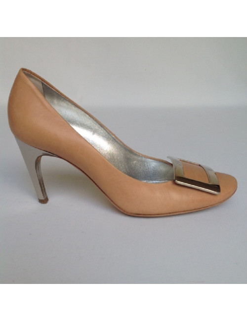 Escarpins couleur pèche ROGER VIVIER T38