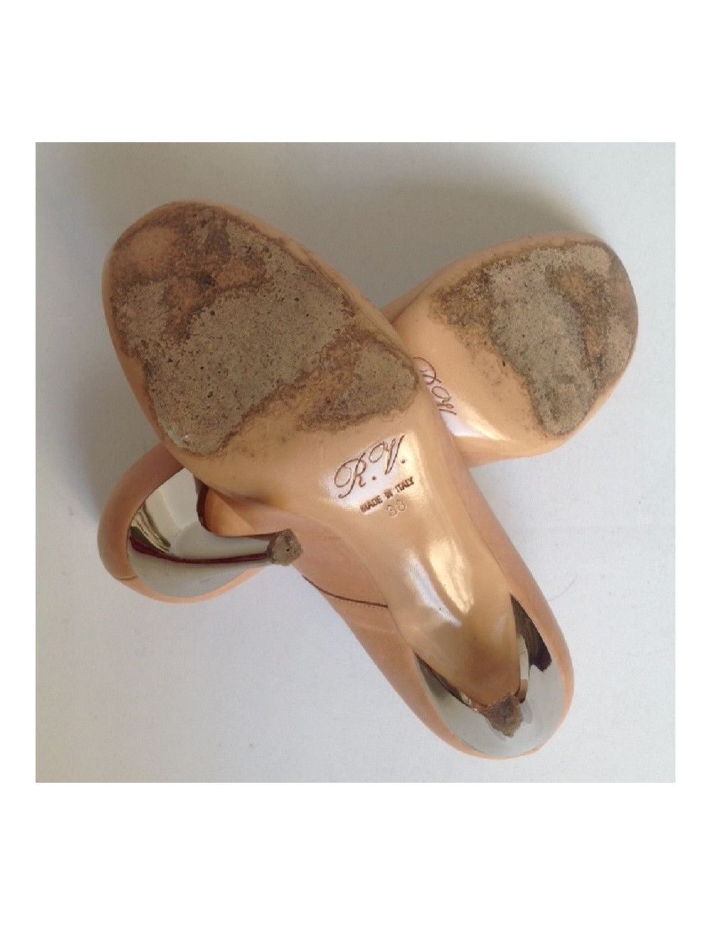 Escarpins couleur pèche ROGER VIVIER T38