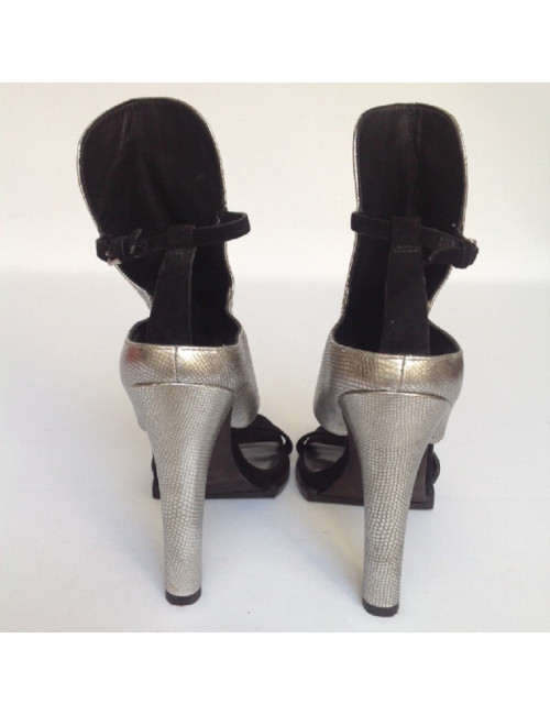 Sandales hautes  argentées ALEXANDER WANG T38,5