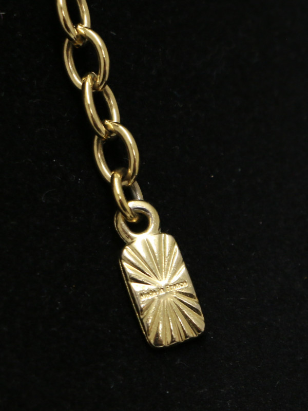 Ras de cou doré à strass Yves Saint Laurent