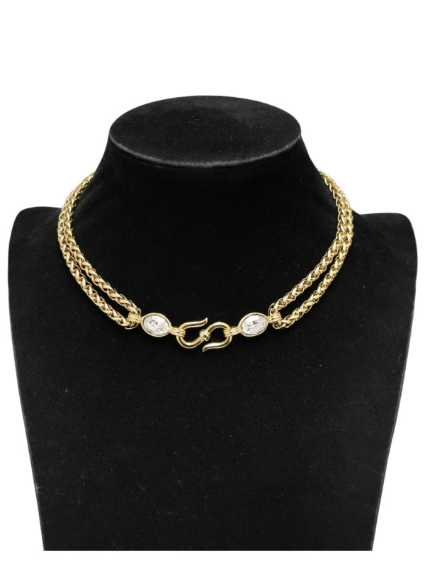 Collier YSL chaine palmier dorée Vintage