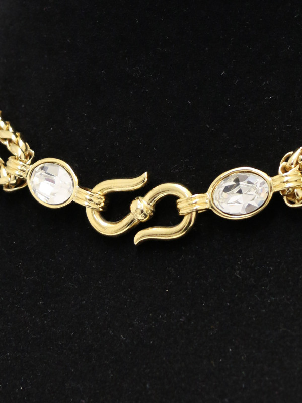 Collier YSL chaine palmier dorée Vintage