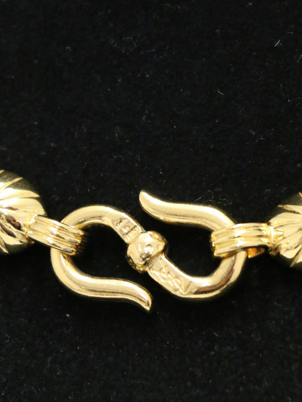 Collier YSL chaine palmier dorée Vintage