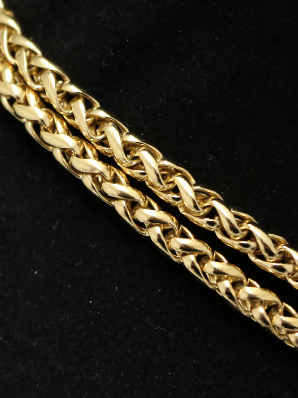 Collier YSL chaine palmier dorée Vintage