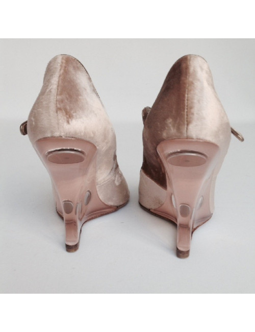 Sandales hautes VALENTINO T38 vieux rose