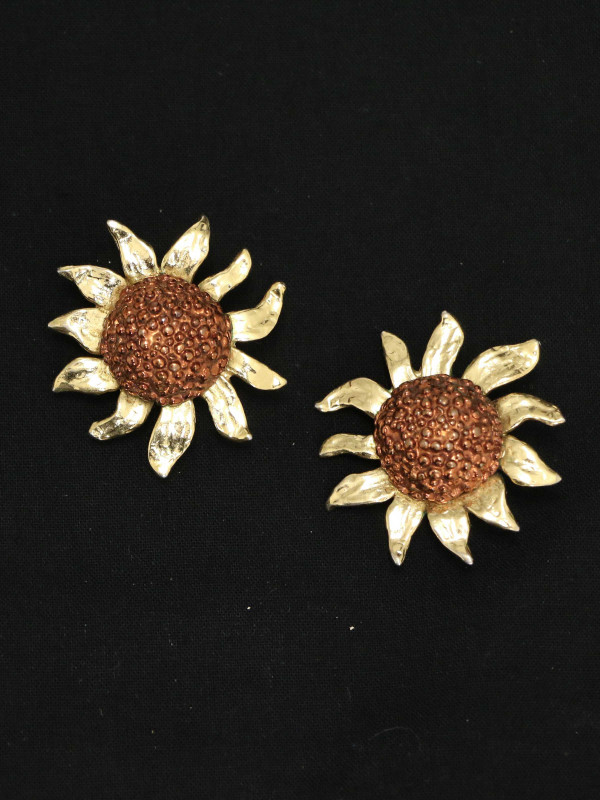 Boucles d'oreille tournesol YSL