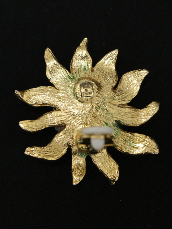 Boucles d'oreille tournesol YSL