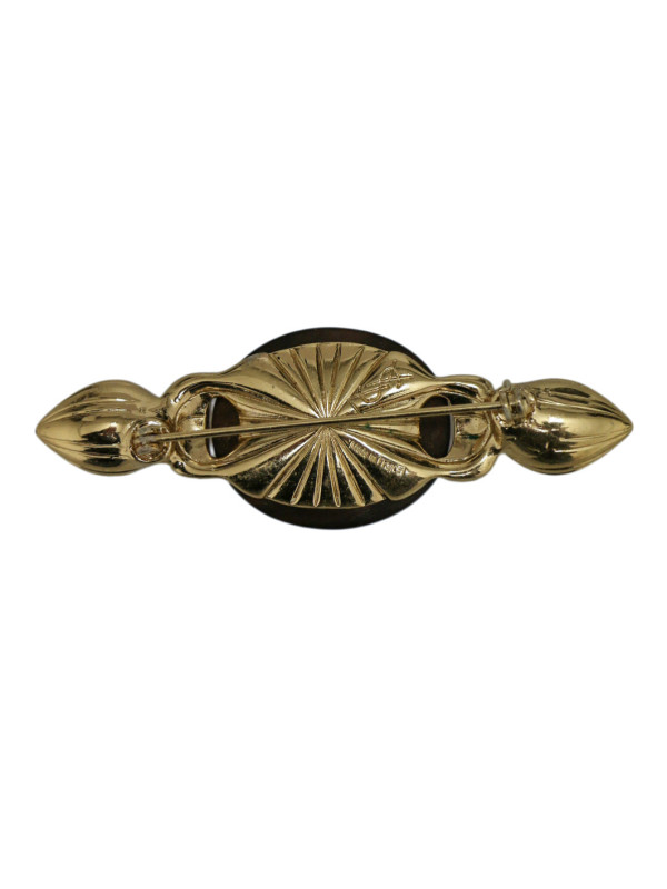 Broche métal ébène YSL par Goossens 2