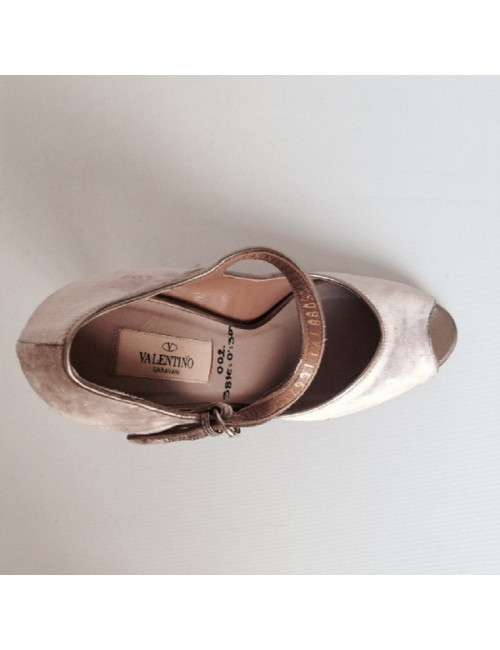 Sandales hautes VALENTINO T38 vieux rose