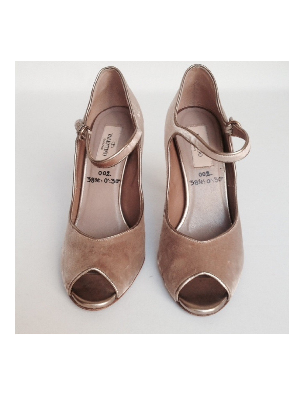 Sandales hautes VALENTINO T38 vieux rose