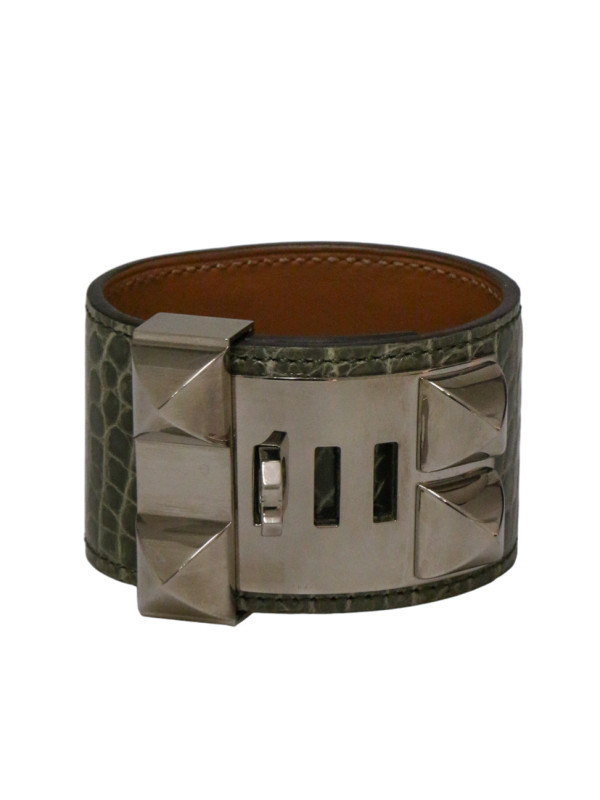 Bracelet CDC alligator gris