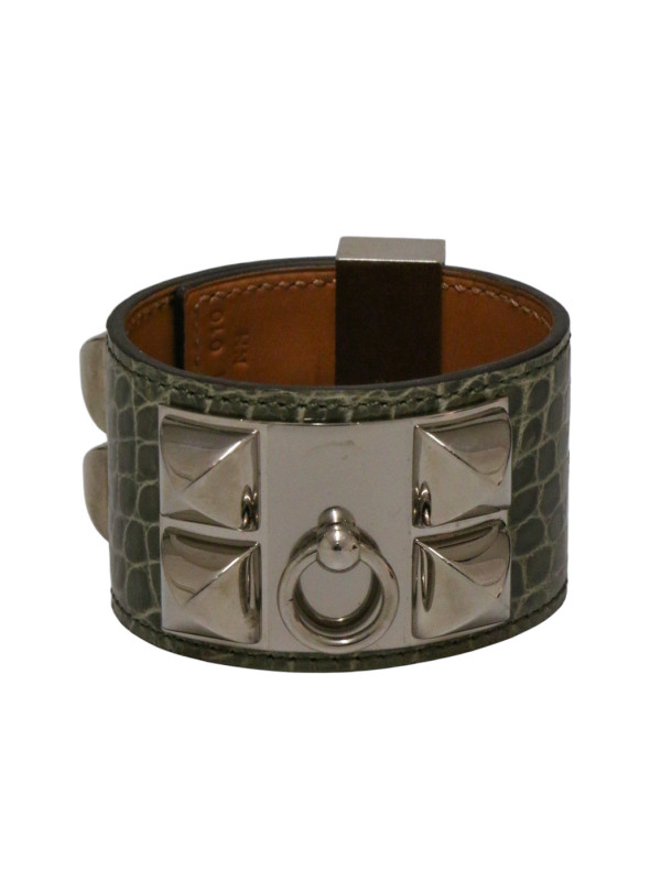 Bracelet CDC alligator gris