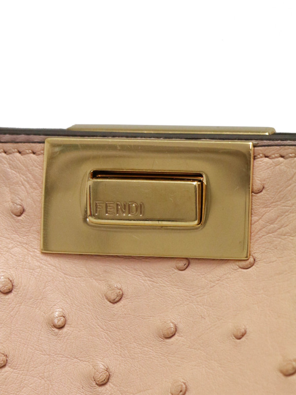 Peekaboo IseeU Fendi autruche beige rosé