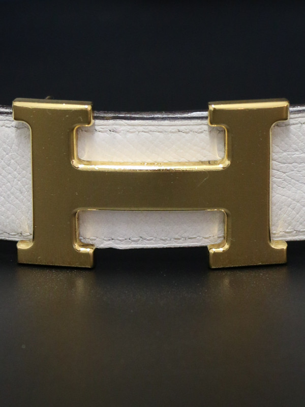 Ceinture HERMES réversible bicolore