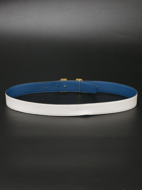 Ceinture HERMES réversible bicolore