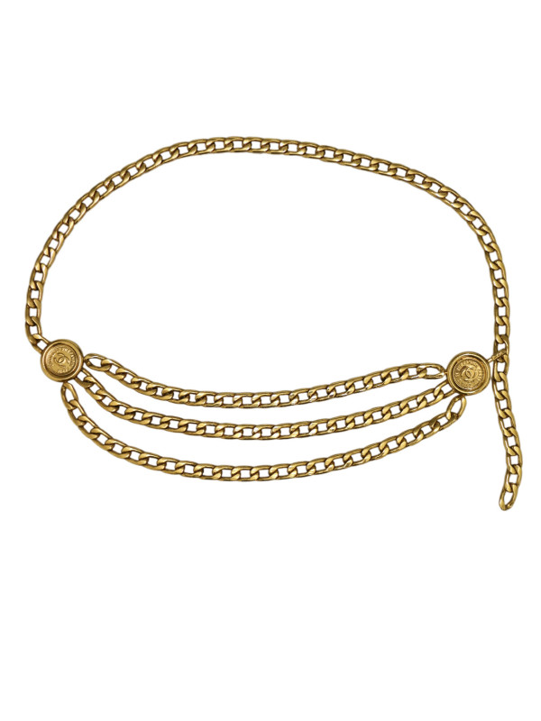 Ceinture CHANEL triple rangs Vintage