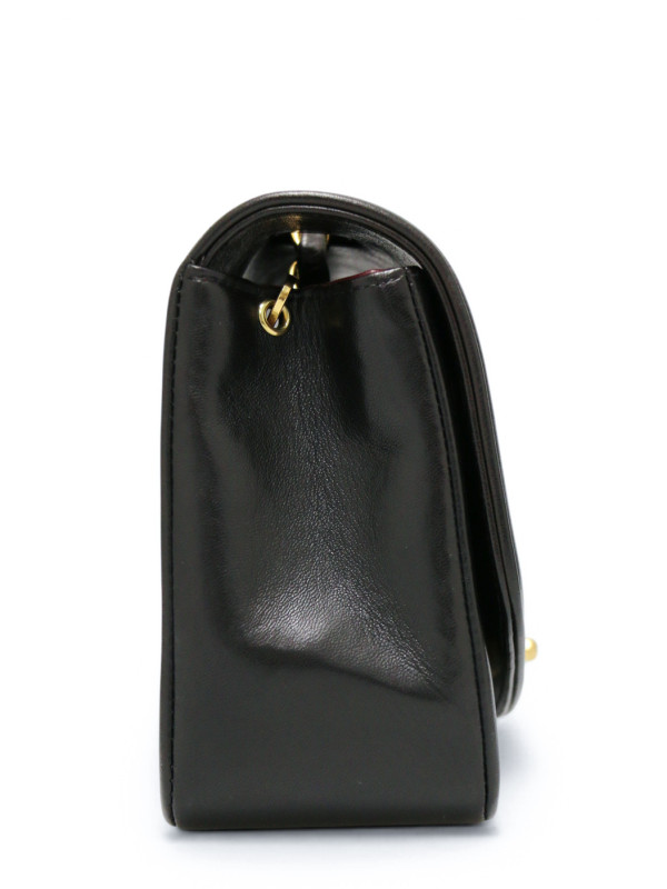Sac Chanel Diana small cuir noir