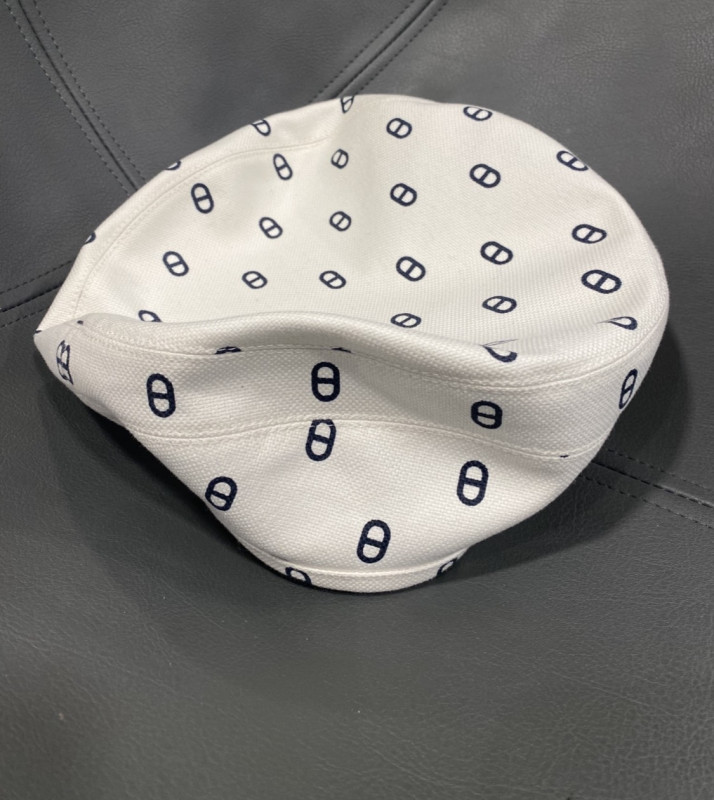 Béret Hermès Saint Honoré blanc cassé 2