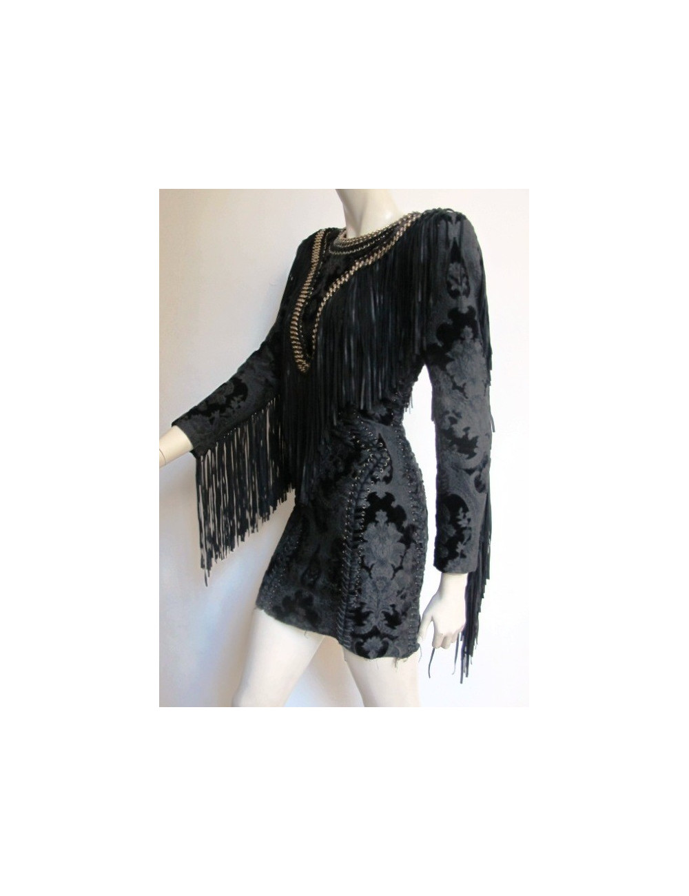 robe BALMAIN noire  t38