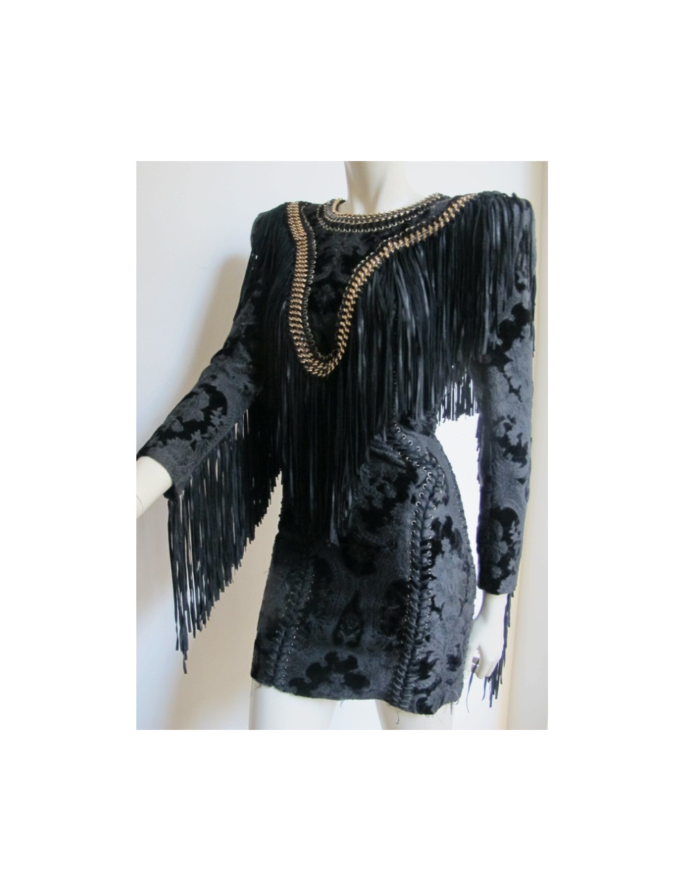 robe BALMAIN noire  t38