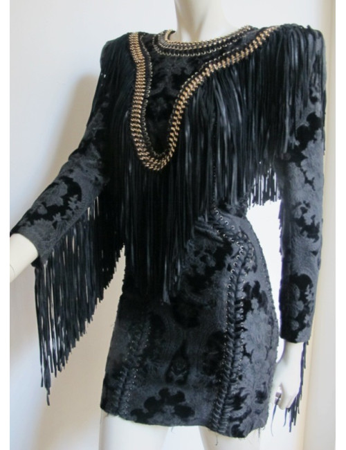 robe BALMAIN noire  t38