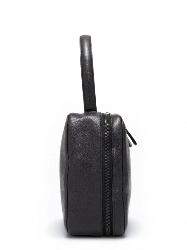 Sac Chanel cuir grainé noir