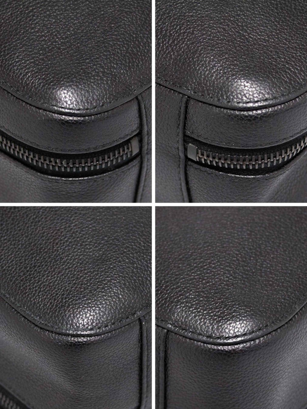 Sac Chanel cuir grainé noir