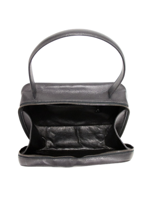 Sac Chanel cuir grainé noir
