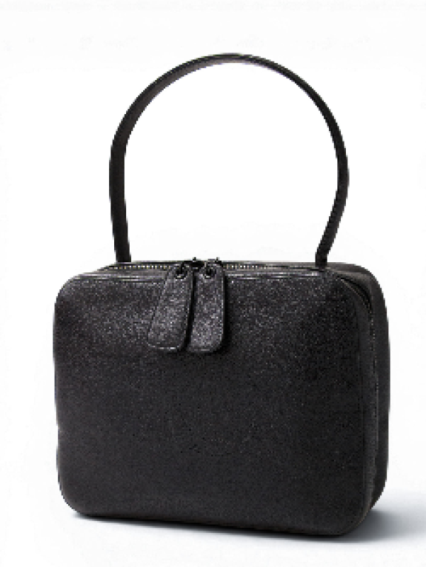 Sac Chanel cuir grainé noir