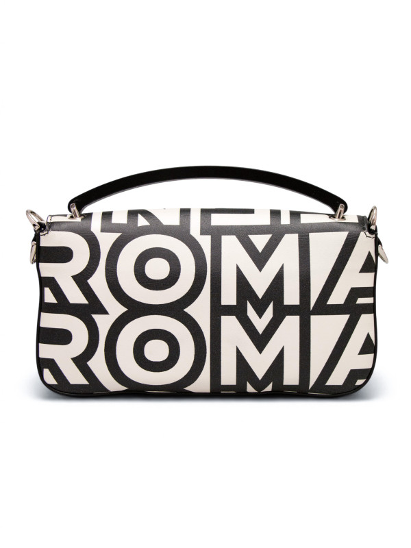 Sac Fendi Baguette Marc JacobsBandoulière Large Logo FF Noir & Blanc